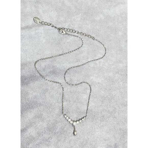 Claires Y2K Rhinestone Glam Prom Necklace - Picture 5 of 5